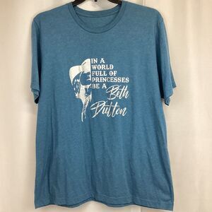 Yellowstone Beth Dutton Princess Silver Graphic Women’s T-Shirt Blue Size 2XL